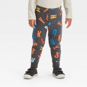 Cat & Jack Gray Colorful Alphabet Joggers
